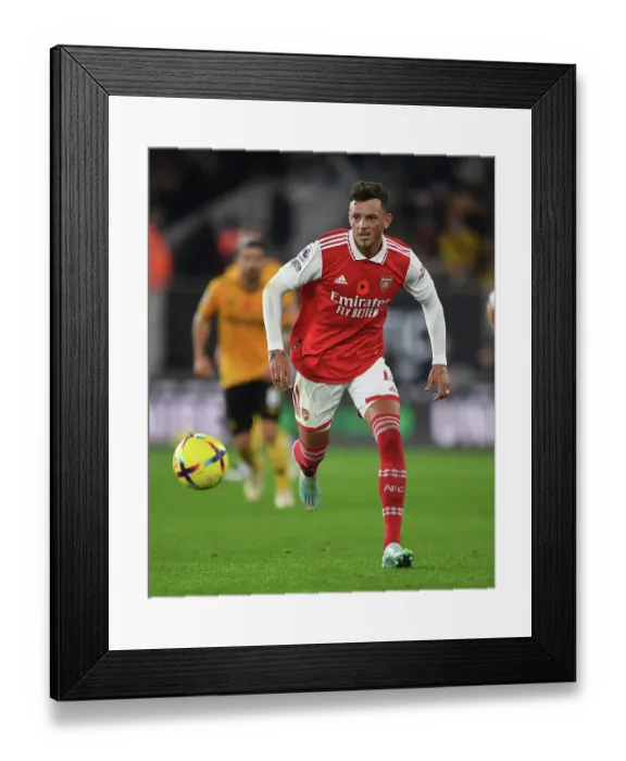 Framed Print : Ben White's Resilience: Arsenal's Defender Stands Firm Against Wolverhampton Wanderers in the 2022-23 Premier League Framed Print : Ben White's Resilience: Arsenal's Defender Stands Firm Against Wolverhampton Wanderers in the 2022-23 Premier League