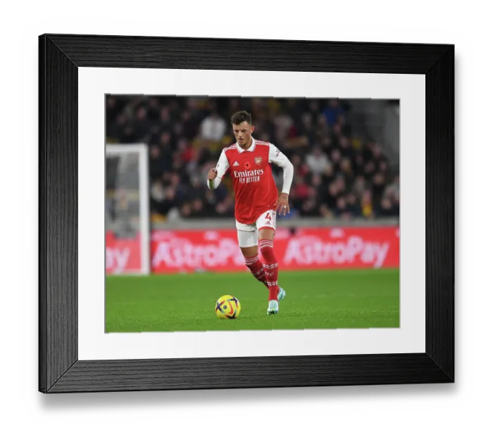 Framed Print : Ben White in Action: Arsenal vs Wolverhampton Wanderers, Premier League 2022-23 Framed Print : Ben White in Action: Arsenal vs Wolverhampton Wanderers, Premier League 2022-23