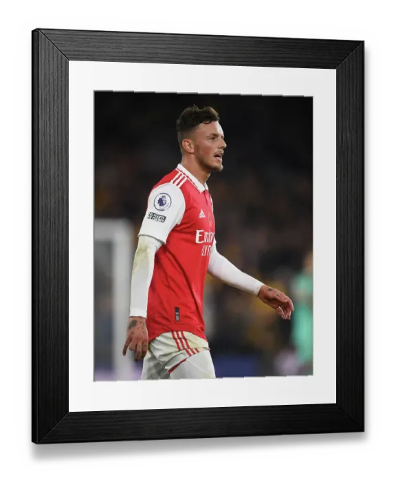 Framed Print : Arsenal's Ben White Goes Head-to-Head with Wolverhampton Wanderers in the 2022-23 Premier League Framed Print : Arsenal's Ben White Goes Head-to-Head with Wolverhampton Wanderers in the 2022-23 Premier League