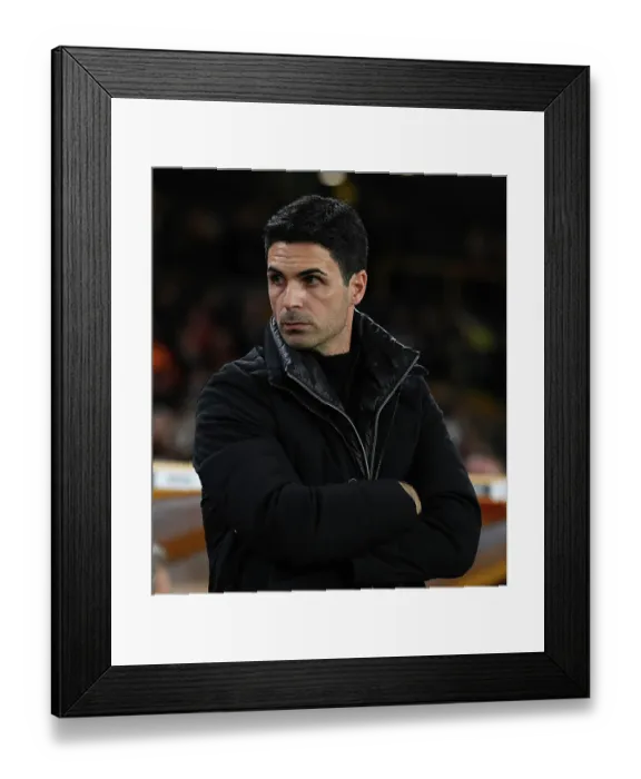 Framed Print : Mikel Arteta Before Arsenal's Clash Against Wolverhampton Wanderers in the Premier League (2022-23) Framed Print : Mikel Arteta Before Arsenal's Clash Against Wolverhampton Wanderers in the Premier League (2022-23)