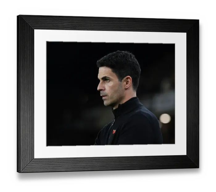 Framed Print : Mikel Arteta: Arsenal Manager's Unwavering Focus Before Wolverhampton Wanderers Clash, Premier League 2022-23 Framed Print : Mikel Arteta: Arsenal Manager's Unwavering Focus Before Wolverhampton Wanderers Clash, Premier League 2022-23