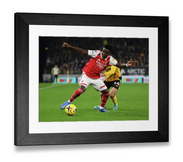 Framed Print : Bukayo Saka's Star Performance: Wolverhampton Wanderers vs. Arsenal FC, Premier League 2022-23 Framed Print : Bukayo Saka's Star Performance: Wolverhampton Wanderers vs. Arsenal FC, Premier League 2022-23