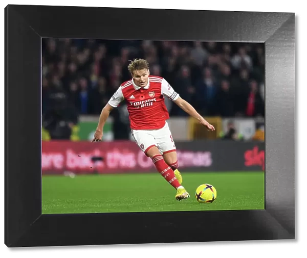 Martin Odegaard in Action: Arsenal vs. Wolverhampton Wanderers, Premier League 2022-23