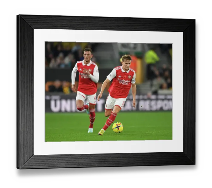 Framed Print : Martin Odegaard in Action: Arsenal vs Wolverhampton Wanderers, Premier League 2022-23 Framed Print : Martin Odegaard in Action: Arsenal vs Wolverhampton Wanderers, Premier League 2022-23