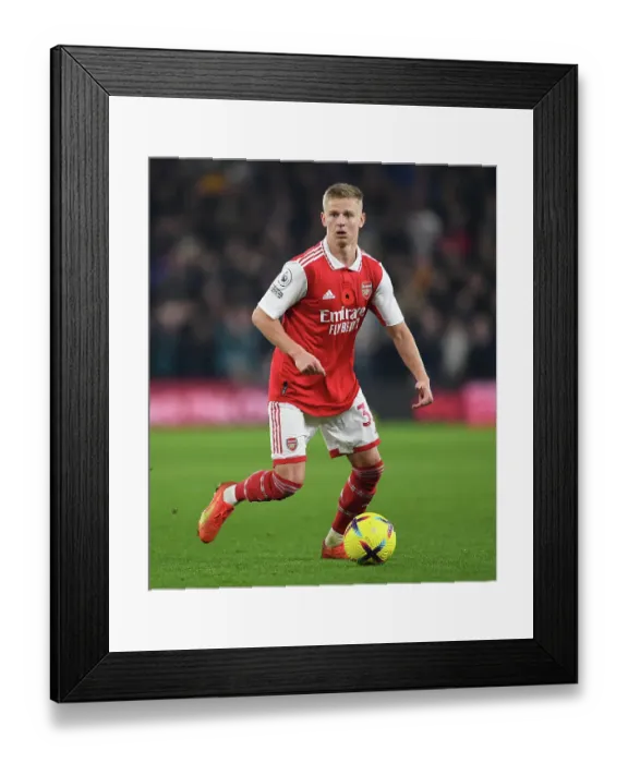 Framed Print : Arsenal's Oleksandr Zinchenko in Action against Wolverhampton Wanderers in the 2022-23 Premier League Framed Print : Arsenal's Oleksandr Zinchenko in Action against Wolverhampton Wanderers in the 2022-23 Premier League