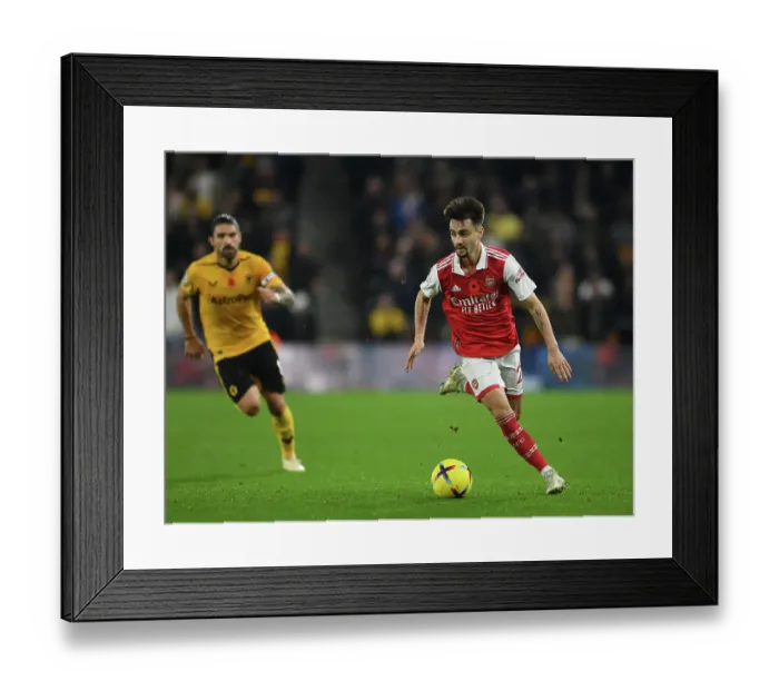 Framed Print : Fabio Vieira Shines: Arsenal Secures Victory Over Wolverhampton Wanderers in Premier League 2022-23