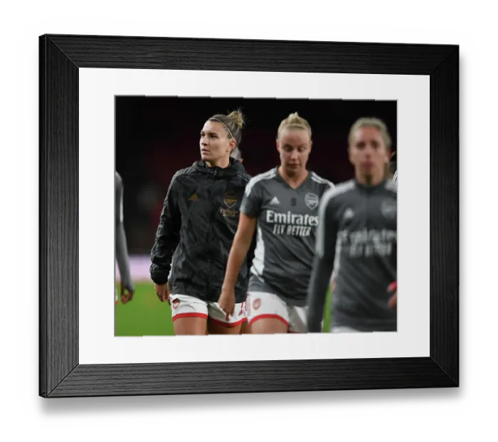 Framed Print : Arsenal Women vs Manchester United: Barclays WSL Clash at Emirates Stadium (2022-23)