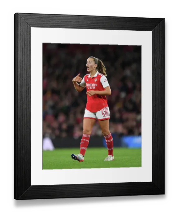 Framed Print : Arsenal Women vs Manchester United: Barclays WSL Clash at Emirates Stadium (2022-23)