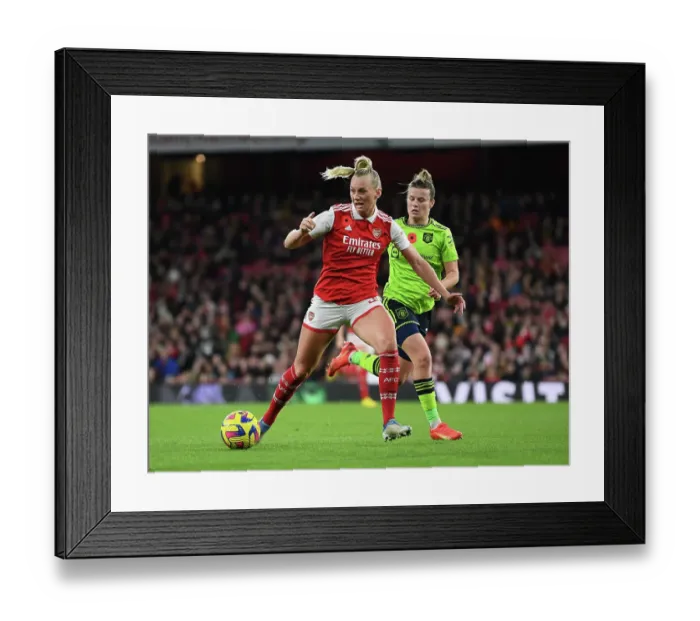 Framed Print : Arsenal vs Manchester United: Women's Super League Clash at Emirates Stadium Framed Print : Arsenal vs Manchester United: Women's Super League Clash at Emirates Stadium