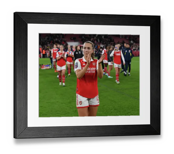 Framed Print : Arsenal Women Triumph Over Manchester United in FA Women's Super League Clash at Emirates Stadium