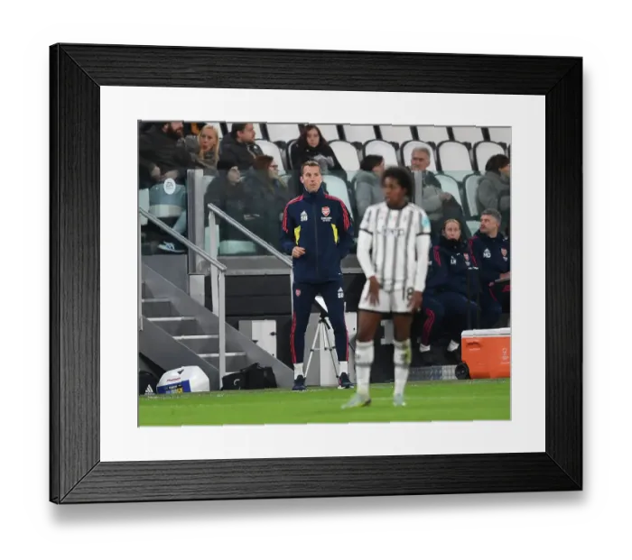 Framed Print : Arsenal Women in UEFA Champions League: Seb Barton Faces Former Club, Juventus Framed Print : Arsenal Women in UEFA Champions League: Seb Barton Faces Former Club, Juventus