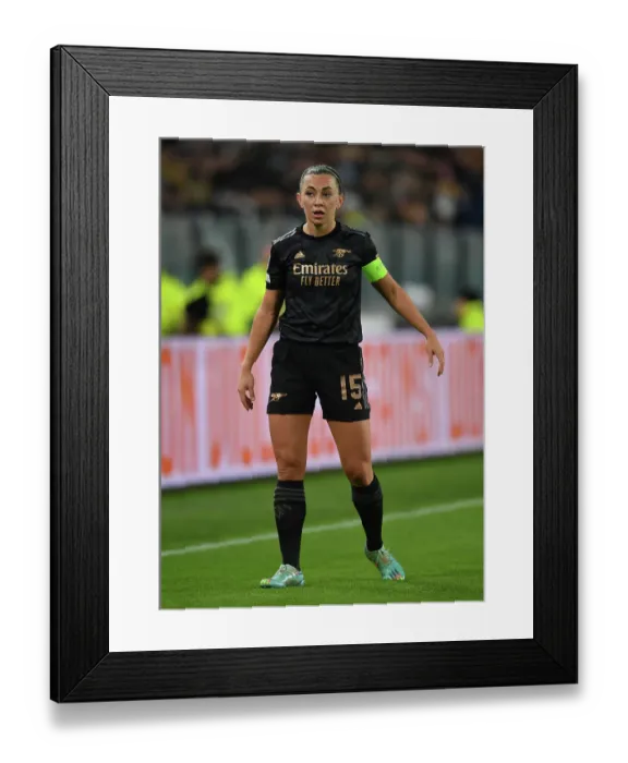 Framed Print : Battle in Group C: Katie McCabe Fights for Arsenal in Juventus vs. Arsenal, UEFA Women's Champions League (November 2022), Turin, Italy Framed Print : Battle in Group C: Katie McCabe Fights for Arsenal in Juventus vs. Arsenal, UEFA Women's Champions League (November 2022), Turin, Italy