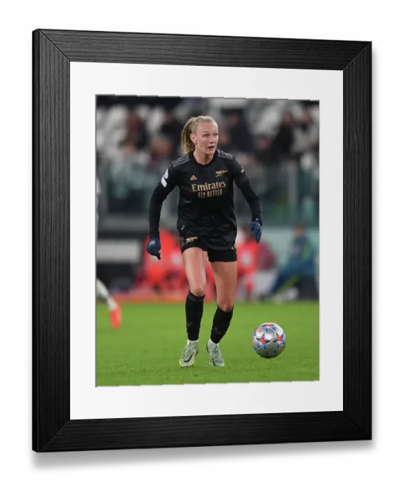 Framed Print : Arsenal's Frida Maanum Shines in Thrilling Group C Clash against Juventus in the UEFA Women's Champions League