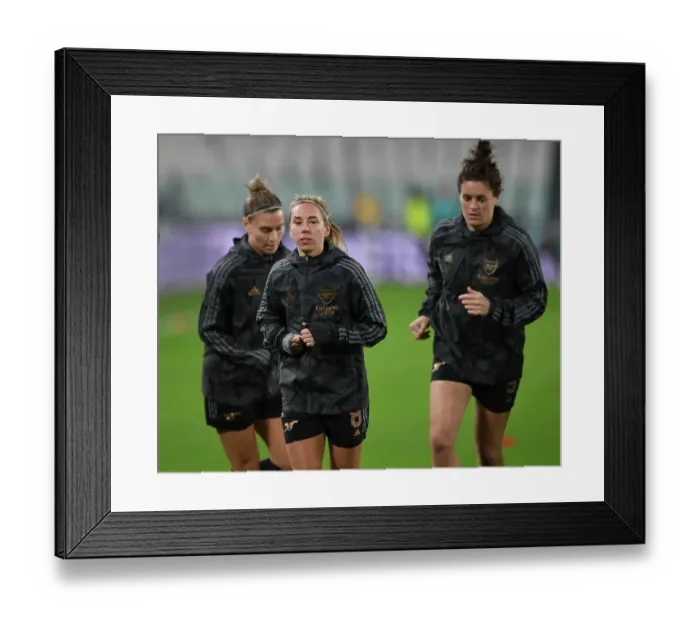 Framed Print : Battle in Turin: Arsenal vs. Juventus - UEFA Women's Champions League Showdown