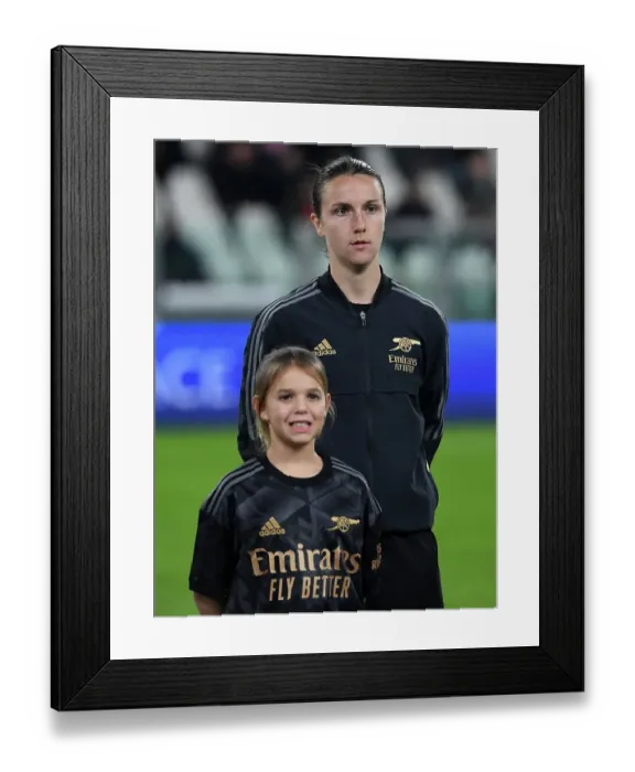 Framed Print : Arsenal vs. Juventus: A UEFA Women's Champions League Battle in Turin
