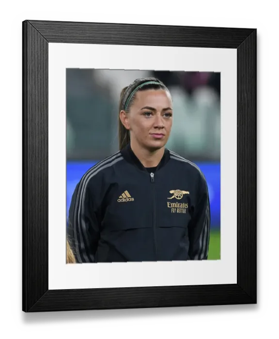 Framed Print : Battle in Group C: Katie McCabe's Determined Preparation – Arsenal vs Juventus, UEFA Women's Champions League, Turin, Italy Framed Print : Battle in Group C: Katie McCabe's Determined Preparation – Arsenal vs Juventus, UEFA Women's Champions League, Turin, Italy