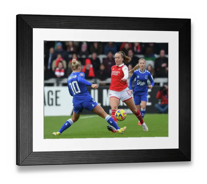 Framed Print : Lia Walti Scores the Game-Winning Goal: Arsenal Women Triumph Over Everton Women in FA WSL Clash