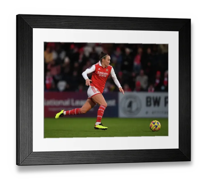 Framed Print : Arsenal Women vs Everton Women: Caitlin Foord in Action during the FA Women's Super League Match