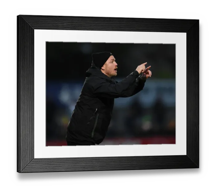 Framed Print : Jonas Eidevall Leads Arsenal Women Against Everton in FA WSL (2022-23)