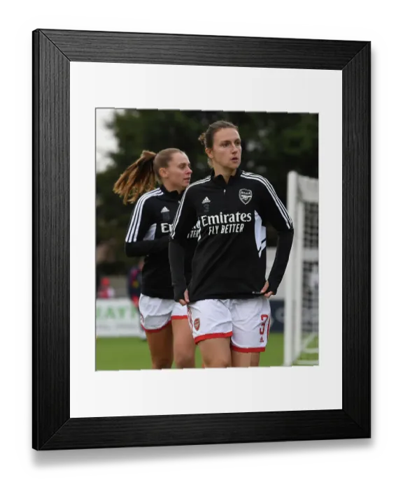 Framed Print : Arsenal's Lotte Wubben-Moy Gears Up for FA WSL Clash Against Everton at Meadow Park