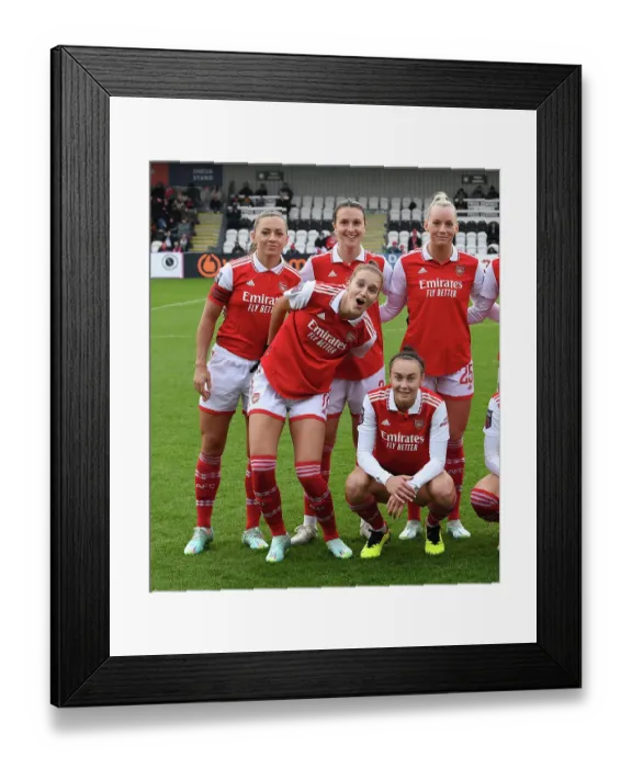 Framed Print : Arsenal Women vs Everton Women: Five Stars Shine in FA WSL Clash