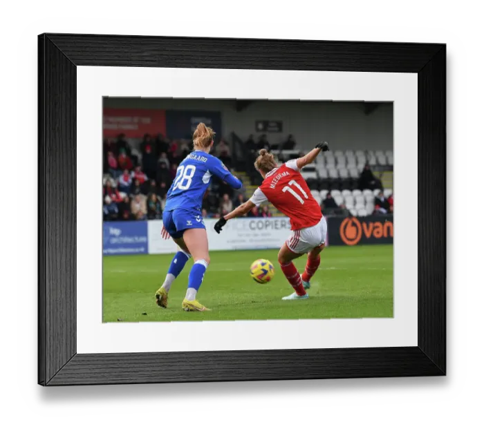 Framed Print : Vivianne Miedema Scores: Arsenal Women Triumph Over Everton FC in FA Women's Super League Framed Print : Vivianne Miedema Scores: Arsenal Women Triumph Over Everton FC in FA Women's Super League