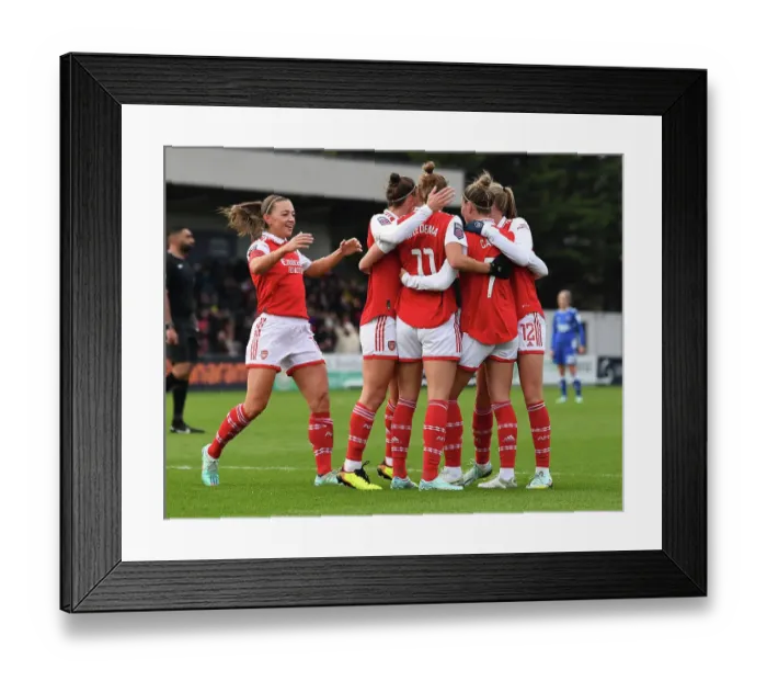 Framed Print : Arsenal Women's Triumph: Vivianne Miedema Scores Game-Winning Goal vs. Everton (2022-23) Framed Print : Arsenal Women's Triumph: Vivianne Miedema Scores Game-Winning Goal vs. Everton (2022-23)