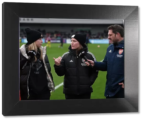 Arsenal Women vs Everton Women: Beth Mead and Kim Little's Half-Time Interview in FA WSL Match