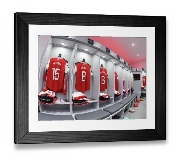 Framed Print : Arsenal Women: Gearing Up for the FA Women's Super League Clash Against Everton (2022-23)