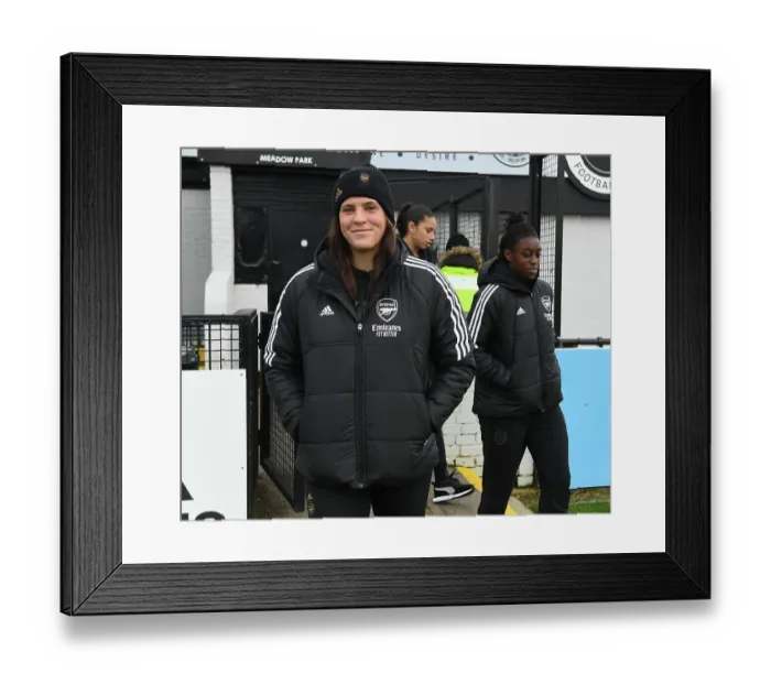 Framed Print : Arsenal Women vs Everton Women: Kaylan Marckese in Focus at Meadow Park (Barclays WSL, 2022-23)