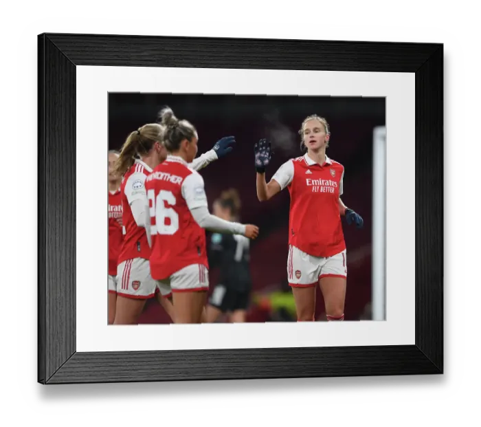 Framed Print : Vivianne Miedema Scores the Winning Goal: Arsenal Women's UEFA Champions League Triumph over Juventus at Emirates Stadium Framed Print : Vivianne Miedema Scores the Winning Goal: Arsenal Women's UEFA Champions League Triumph over Juventus at Emirates Stadium