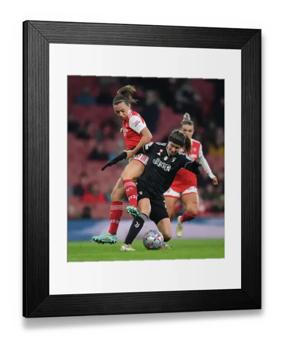 Framed Print : Arsenal Women vs Juventus Women: Battle in Group C - Emirates Showdown