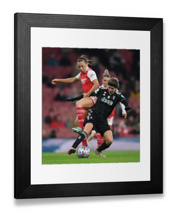 Framed Print : Arsenal Women vs Juventus Women: Battle in Champions League Group C at Emirates Stadium Framed Print : Arsenal Women vs Juventus Women: Battle in Champions League Group C at Emirates Stadium