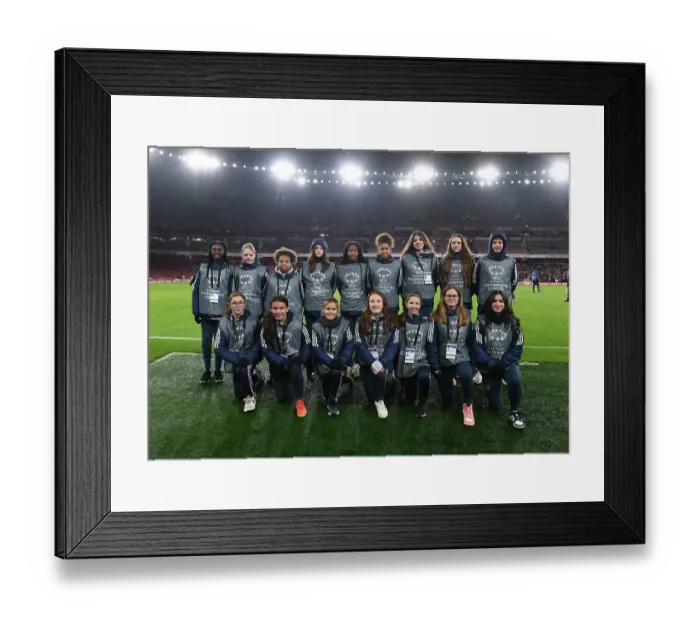 Framed Print : Young Talents and Arsenal Academy Ball Girls Shine in Arsenal Women vs Juventus Women: UEFA Women's Champions League Match at Emirates Stadium Framed Print : Young Talents and Arsenal Academy Ball Girls Shine in Arsenal Women vs Juventus Women: UEFA Women's Champions League Match at Emirates Stadium