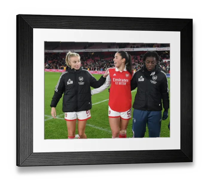 Framed Print : Arsenal Women vs Juventus Women: Battle at Emirates Stadium - UEFA Women's Champions League Group C Showdown