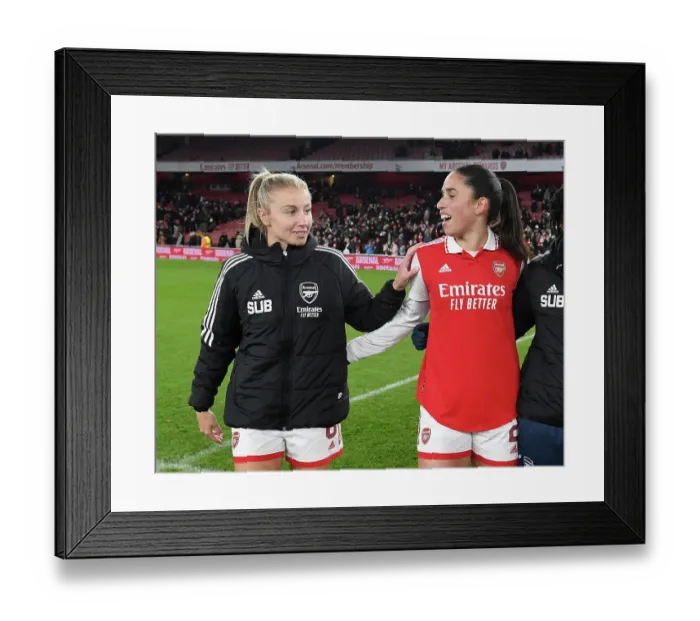 Framed Print : Arsenal Women vs Juventus Women: Battle in Champions League Group C at Emirates Stadium