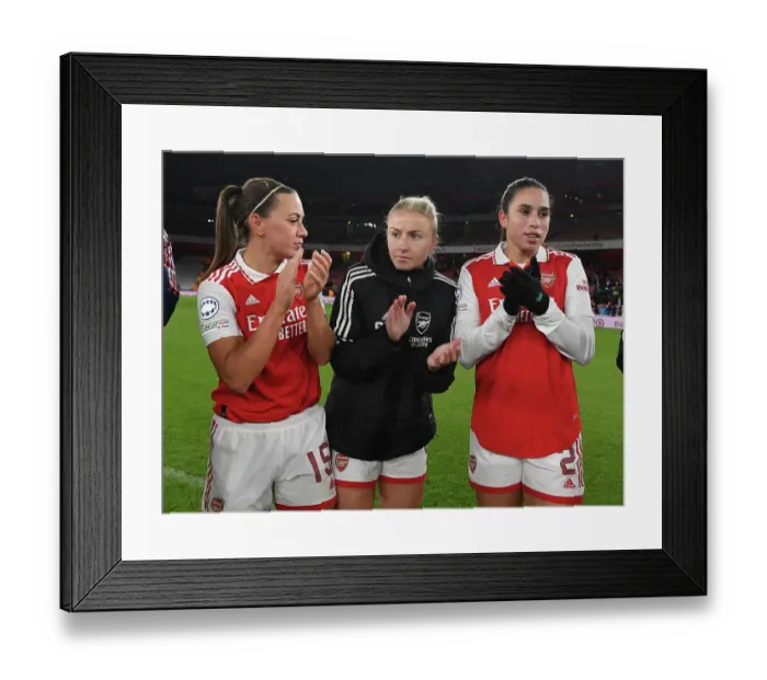 Framed Print : Unity and Determination: Arsenal Women's Team Gather After UEFA Champions League Match vs Juventus Framed Print : Unity and Determination: Arsenal Women's Team Gather After UEFA Champions League Match vs Juventus
