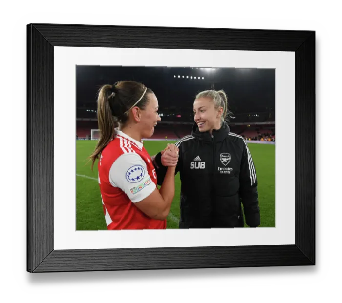 Framed Print : Arsenal Women vs Juventus Women: Clash in UEFA Champions League Group C (2022-23)