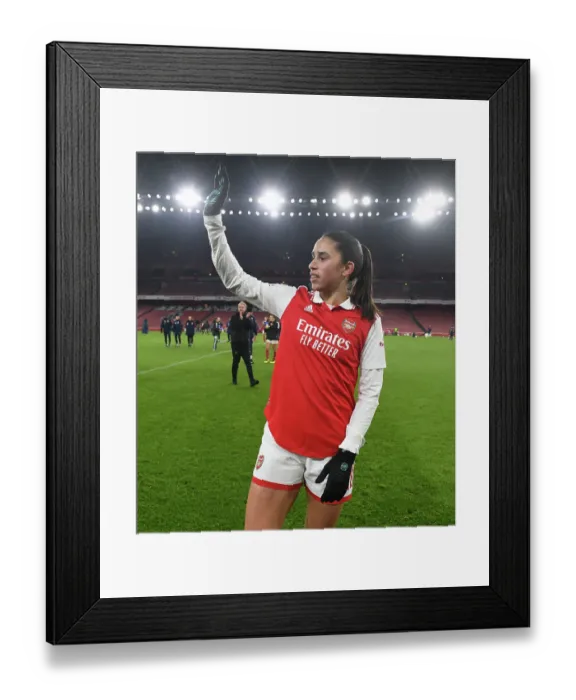 Framed Print : Rafaelle's Champions League Triumph: Arsenal Women's Victory Over Juventus