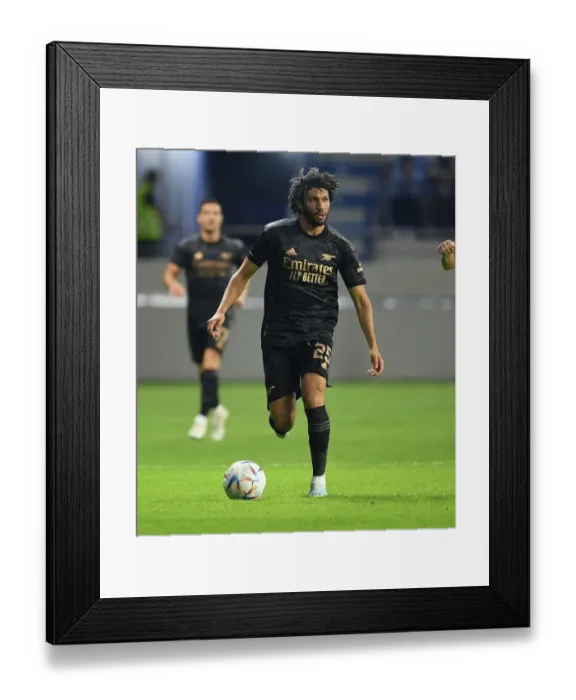 Framed Print : Arsenal vs. Olympique Lyonnais: Dubai Super Cup Clash, 2022