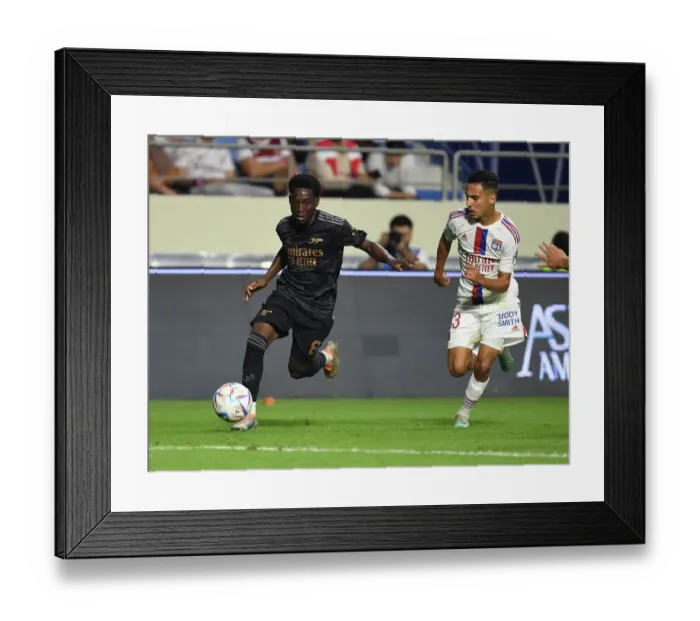 Framed Print : Arsenal vs. Olympique Lyonnais: Dubai Super Cup Showdown, 2022 Framed Print : Arsenal vs. Olympique Lyonnais: Dubai Super Cup Showdown, 2022