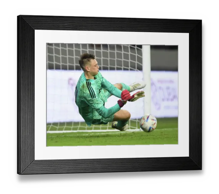 Framed Print : Arsenal's Karl Hein Denies Olympique Lyonnais in Dramatic Dubai Super Cup Penalty Shootout Framed Print : Arsenal's Karl Hein Denies Olympique Lyonnais in Dramatic Dubai Super Cup Penalty Shootout