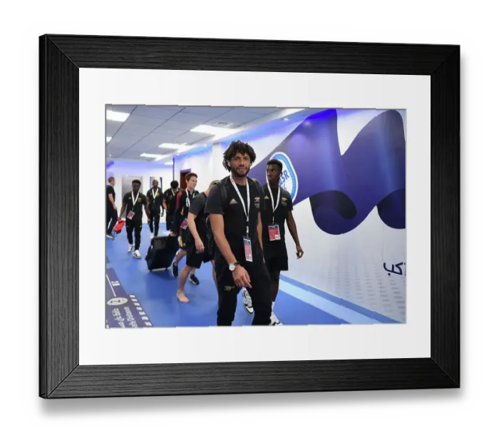 Framed Print : Arsenal vs. Olympique Lyonnais: Dubai Super Cup Showdown (2022-23)