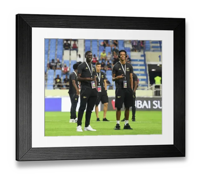 Framed Print : Arsenal vs. Olympique Lyonnais: Dubai Super Cup Clash, 2022-23
