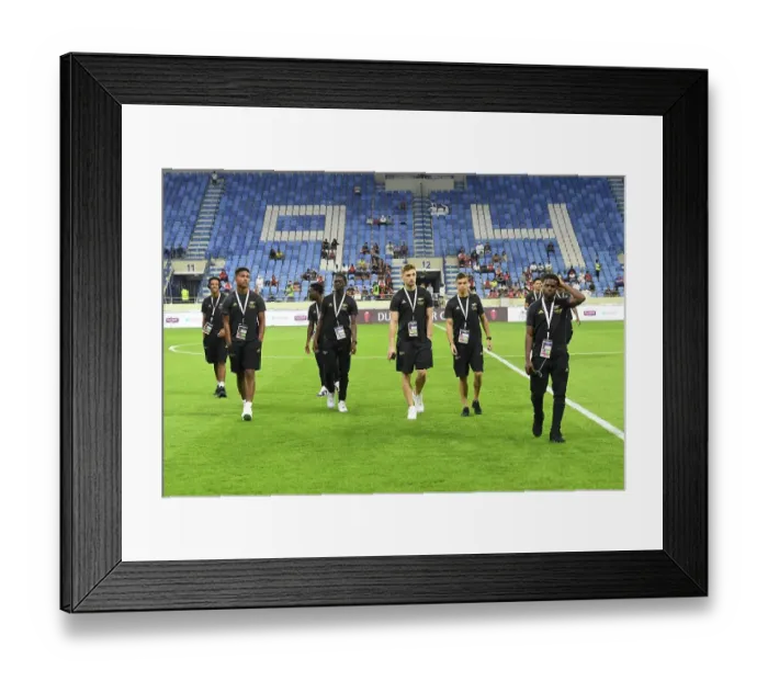 Framed Print : Arsenal Youth Team vs. Olympique Lyonnais - Dubai Super Cup 2022-23