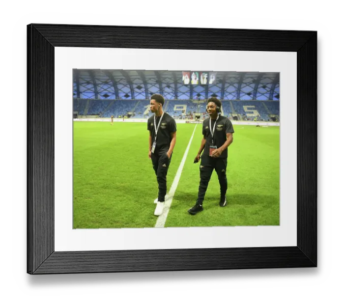Framed Print : Arsenal Squad Prepares for Arsenal v Olympique Lyonnais: Dubai Super Cup Showdown, UAE, 2022 Framed Print : Arsenal Squad Prepares for Arsenal v Olympique Lyonnais: Dubai Super Cup Showdown, UAE, 2022