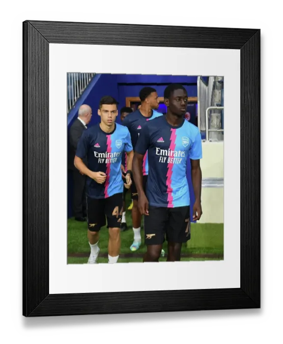 Framed Print : Arsenal vs. Olympique Lyonnais: Dubai Super Cup Clash, 2022 Framed Print : Arsenal vs. Olympique Lyonnais: Dubai Super Cup Clash, 2022