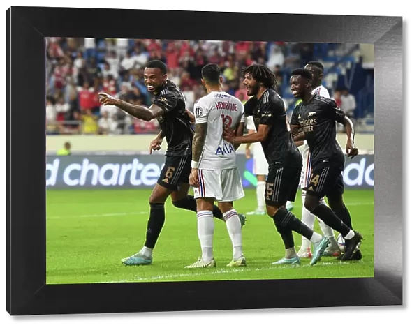 Arsenal's Gabriel Scores First Goal in 2022-23 Dubai Super Cup Win Against Olympique Lyonnais