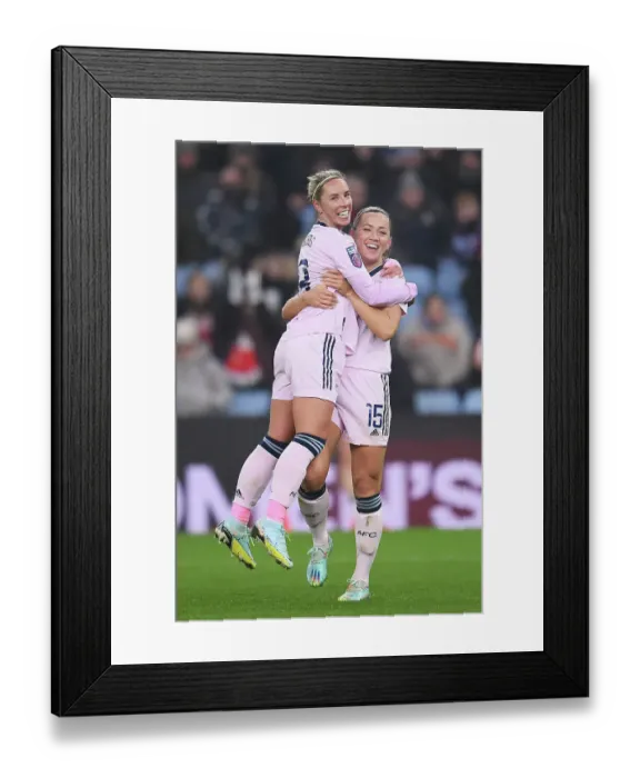 Framed Print : Arsenal's Jordan Nobbs Scores Goal Against Aston Villa in Women's Super League Clash Framed Print : Arsenal's Jordan Nobbs Scores Goal Against Aston Villa in Women's Super League Clash