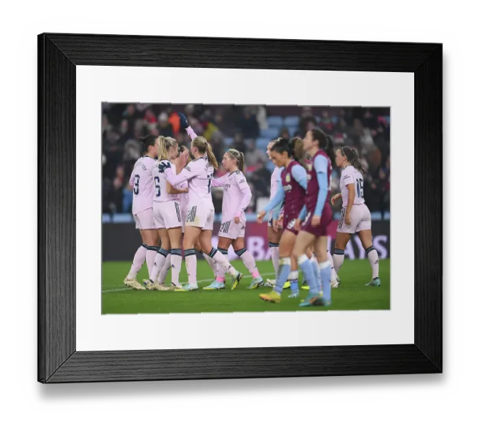 Framed Print : Arsenal's Jordan Nobbs Scores in Aston Villa vs Arsenal (2022-23) Barclays Women's Super League